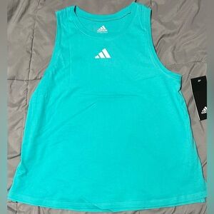 NWT ADIDAS Girls Teal Tank Top  Size Large (14)